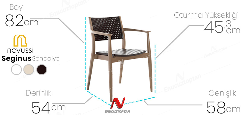 novussi seginus sandalye ürün görselleri