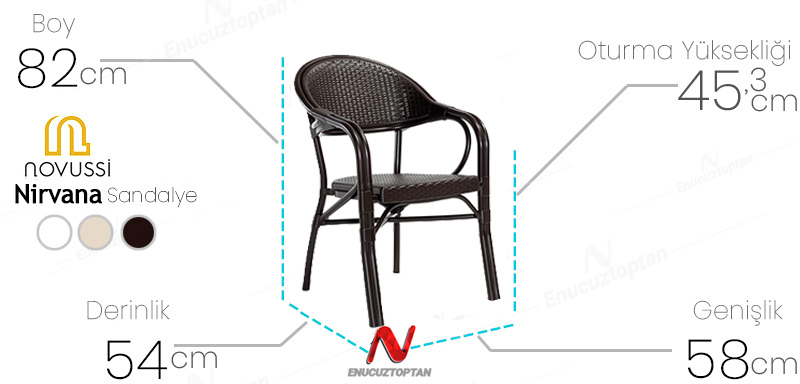 novussi Nirvana sandalye ürün görselleri